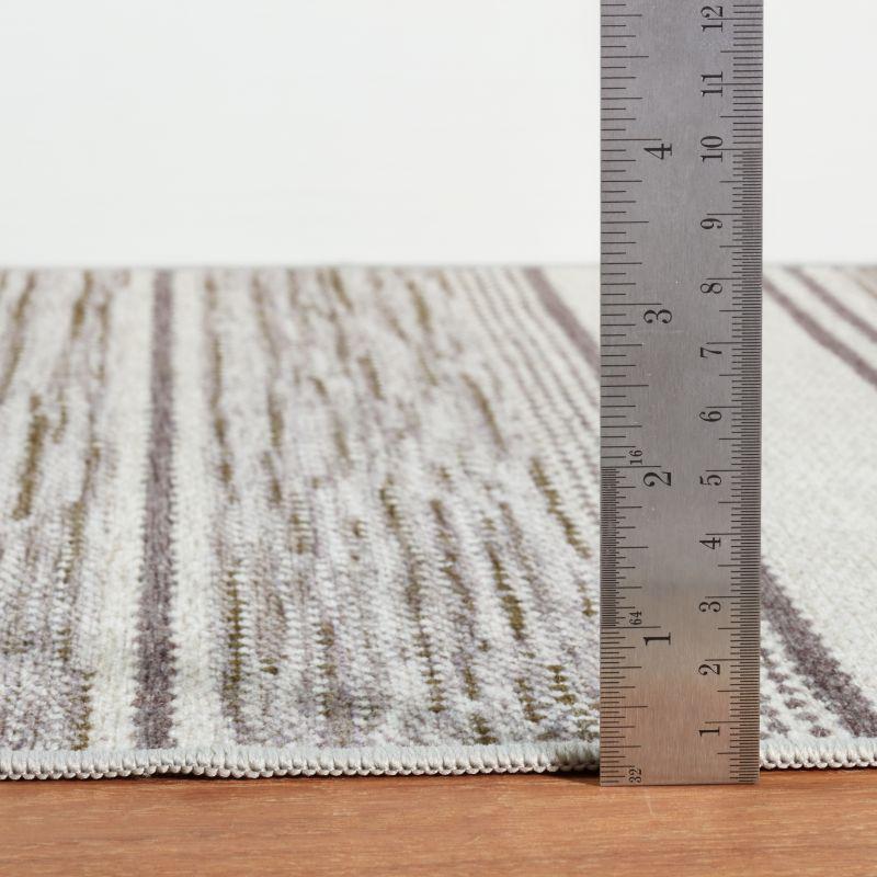 Rug - Machine Washable - Ellington Stripe Grey