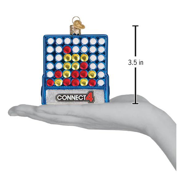 Ornament - Blown Glass - Connect 4