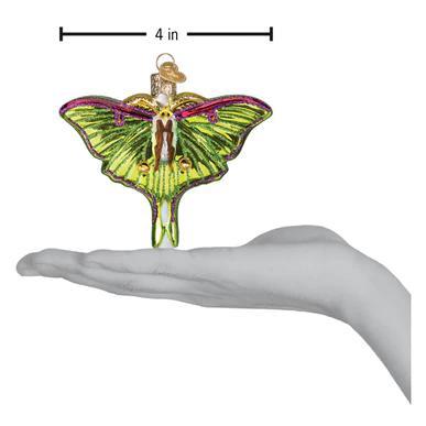 Ornament - Blown Glass - Luna Moth