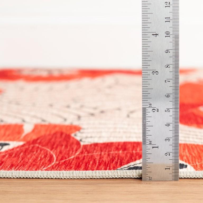 Rug - Machine Washable - Japanese Poppy Multi