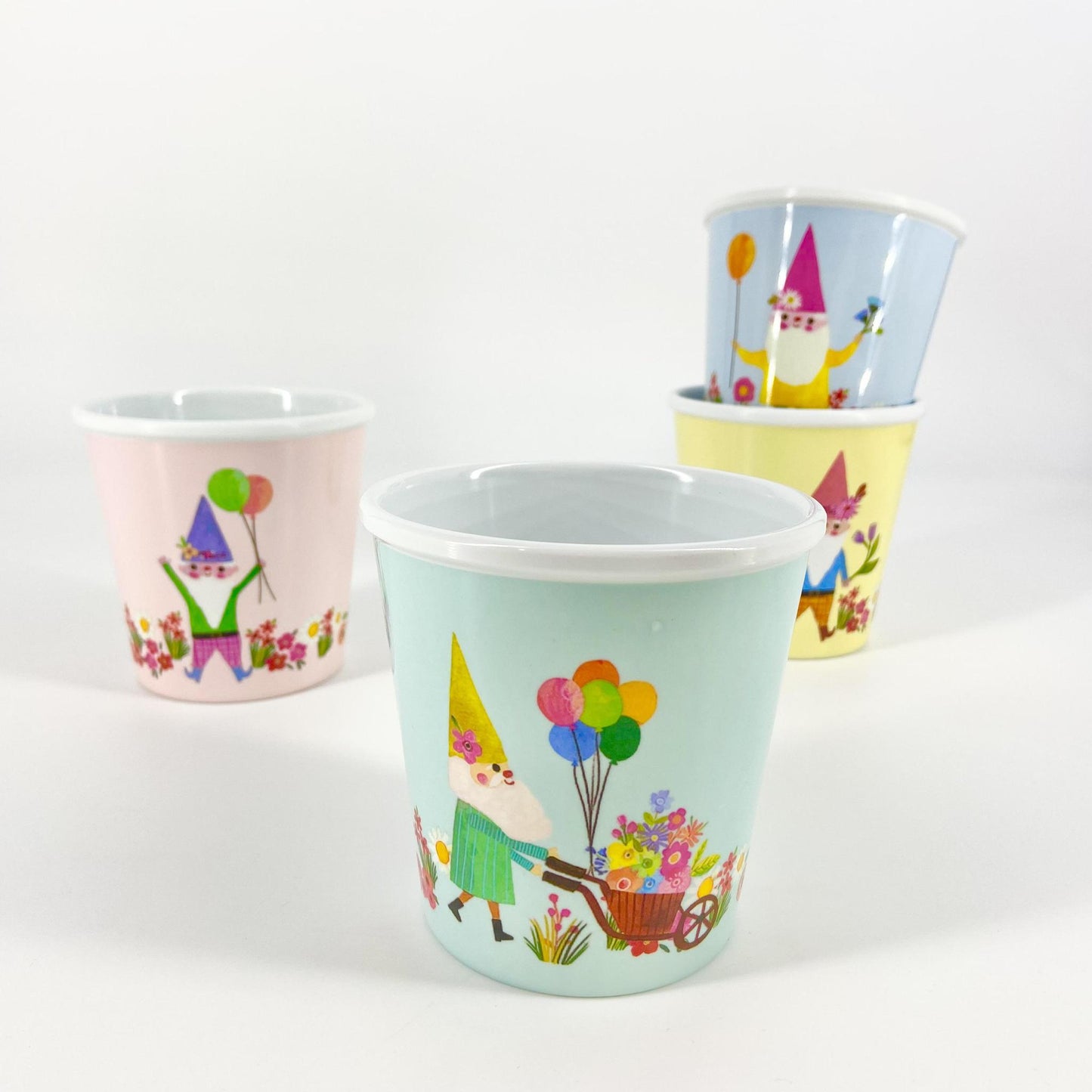 Cup - Celebrate - Faux Ceramic Melamine - 3.75"