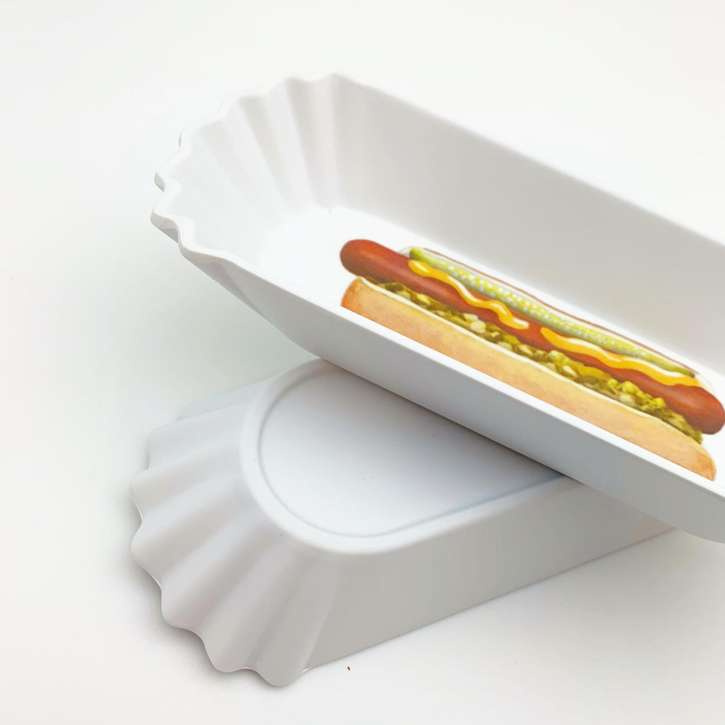 Tray - Hot Dog - Melamine "Paper Plate"