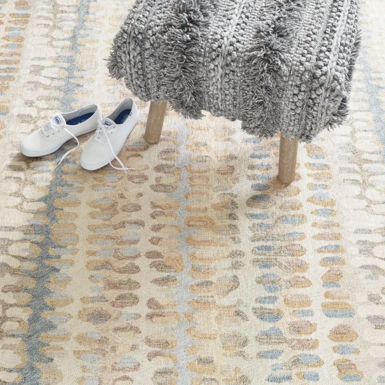 Rug - Machine-Washable - Paint Chip Natural