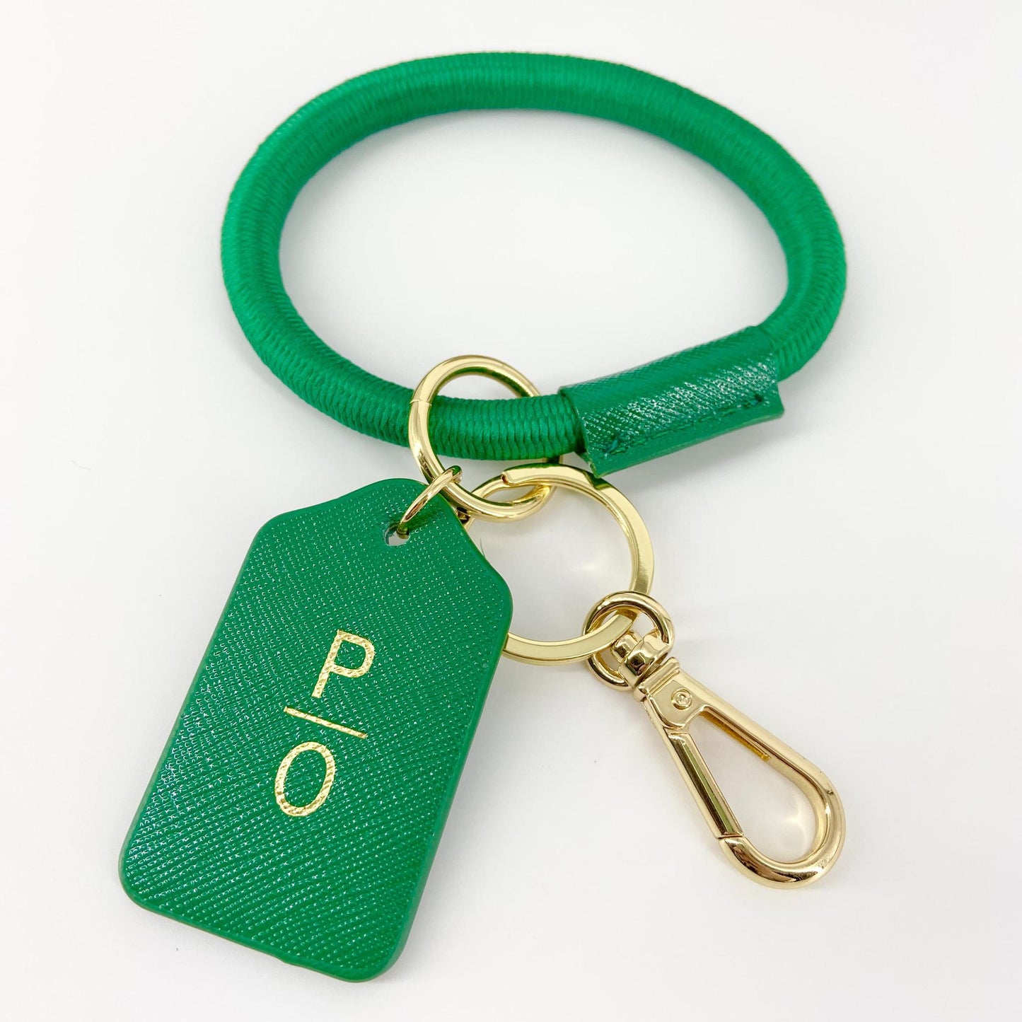 Bracelet Keyring - CUSTOM - Stacked Initials