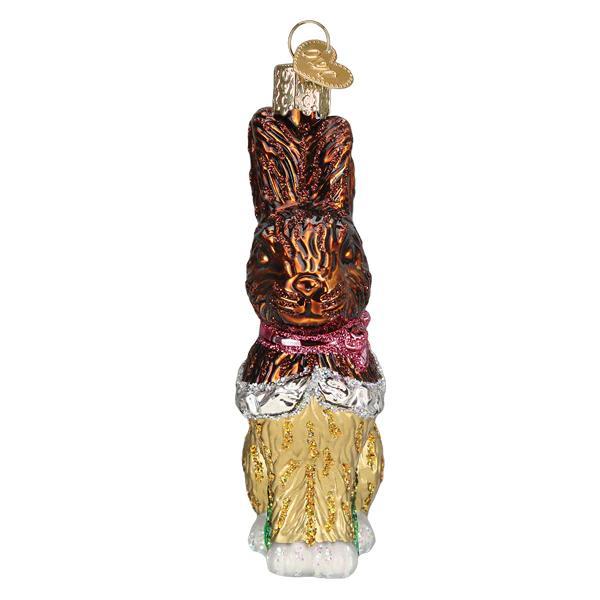 Ornament - Blown Glass - Chocolate Easter Bunny