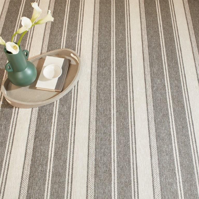 Rug - Machine Washable - Bowman Stripe Grey