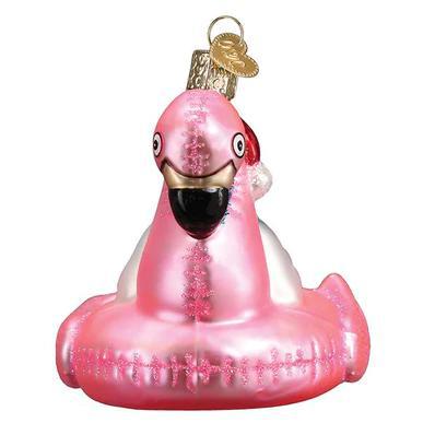 Ornament - Blown Glass - Pool Float Snowman