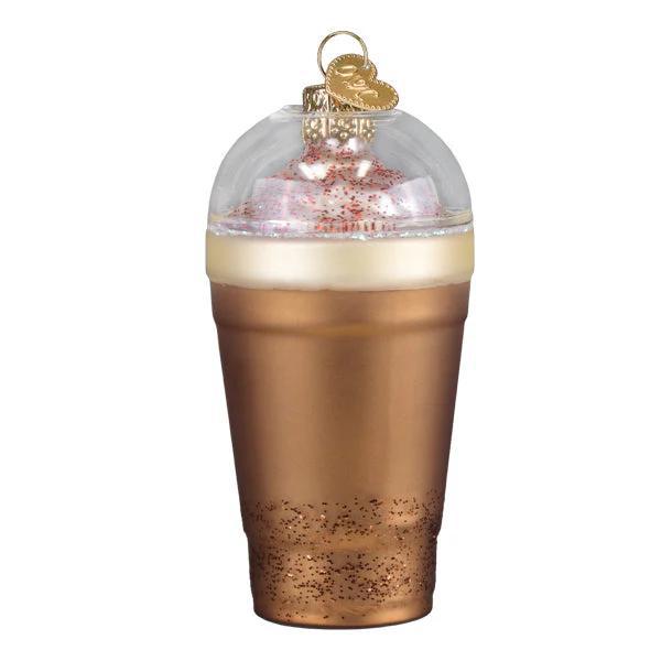 Ornament - Blown Glass - Peppermint Mocha