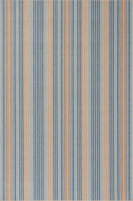 Rug - Machine Washable - Tyne Coastal Striped Blue