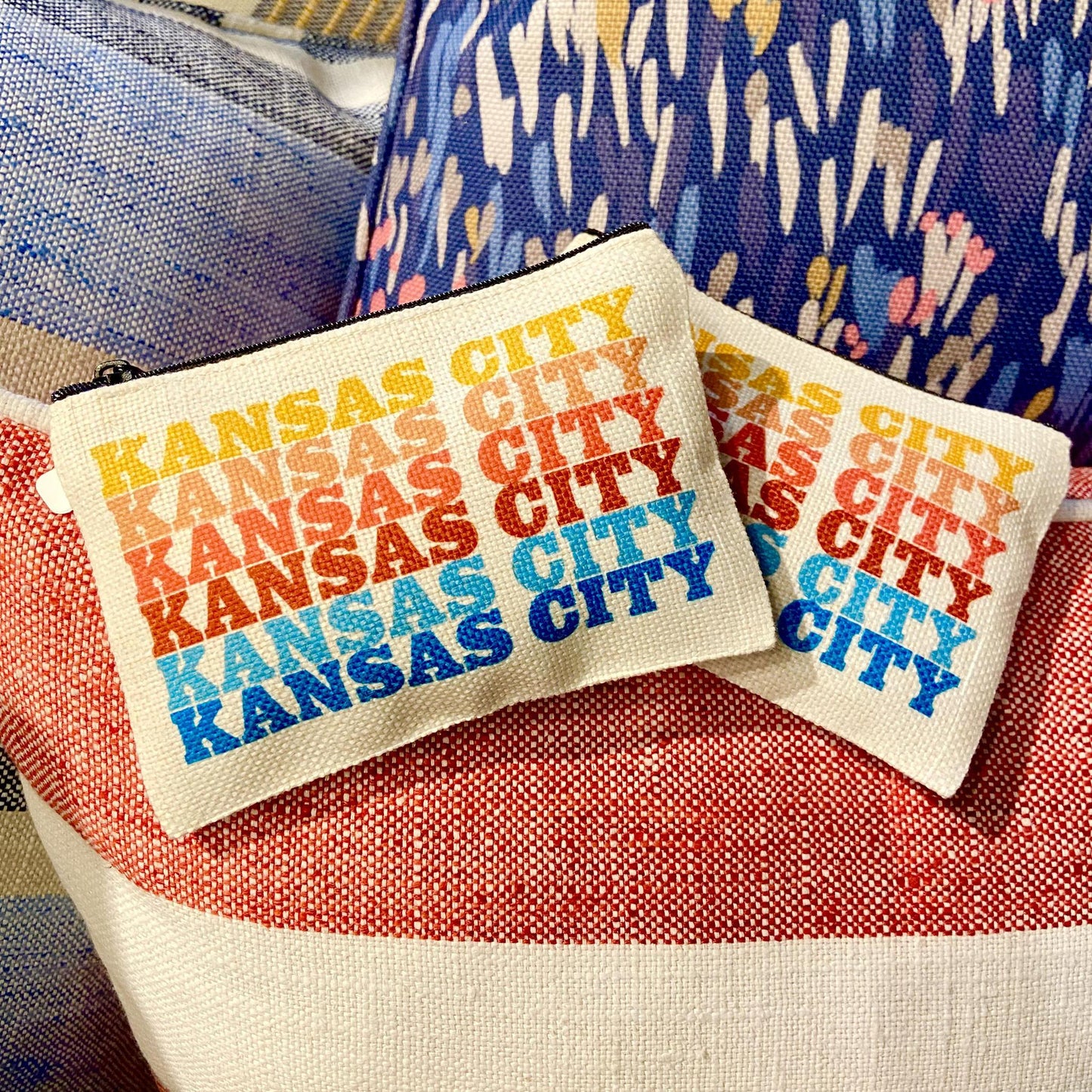 Zippered Bag - KANSAS CITY - Sunset Colors