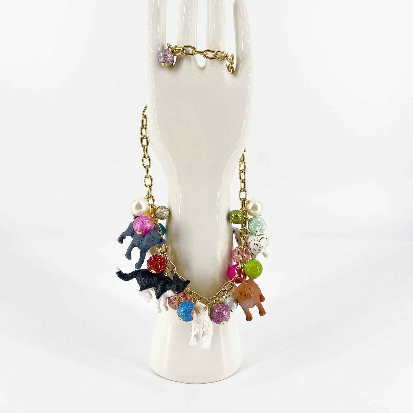 Necklace - Purr-fectly Playful! - Vintage Inspired Charm Necklace - Limited Edition
