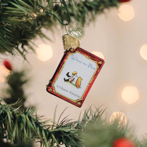 Ornament - Blown Glass - Mini Winnie-the-Pooh Book