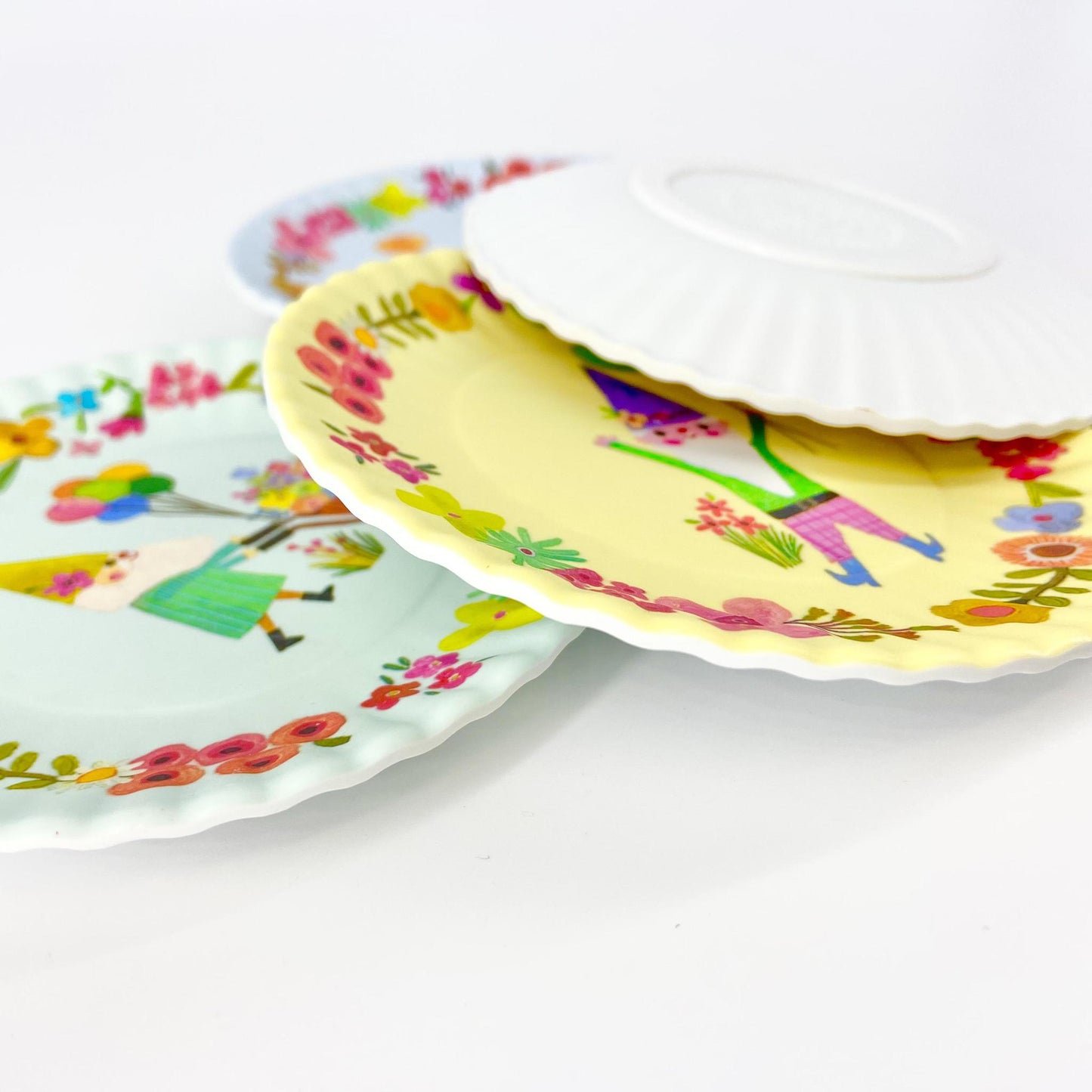Plate/Coaster - Celebrate - Melamine - 4" - Pink
