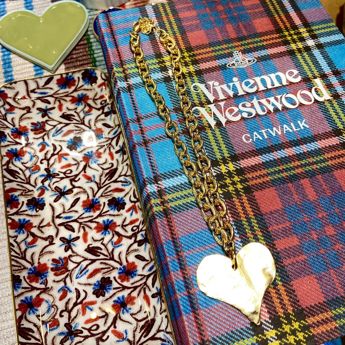 Necklace - Gold Plated Chain and Jumbo Heart