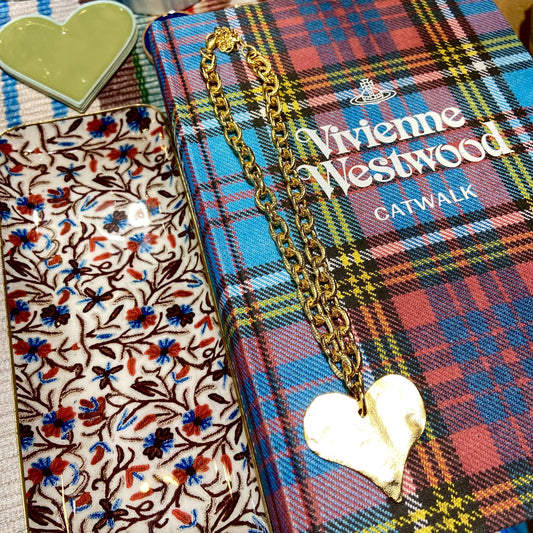 Necklace - Gold Plated Chain and Jumbo Heart