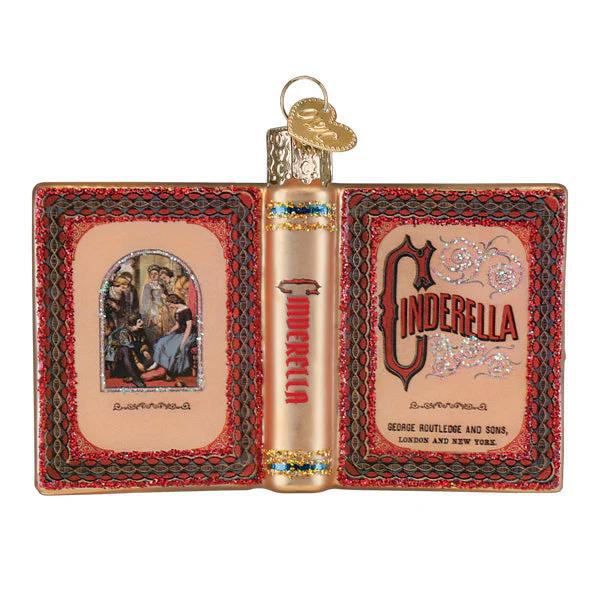 Ornament - Blown Glass - Cinderella Book