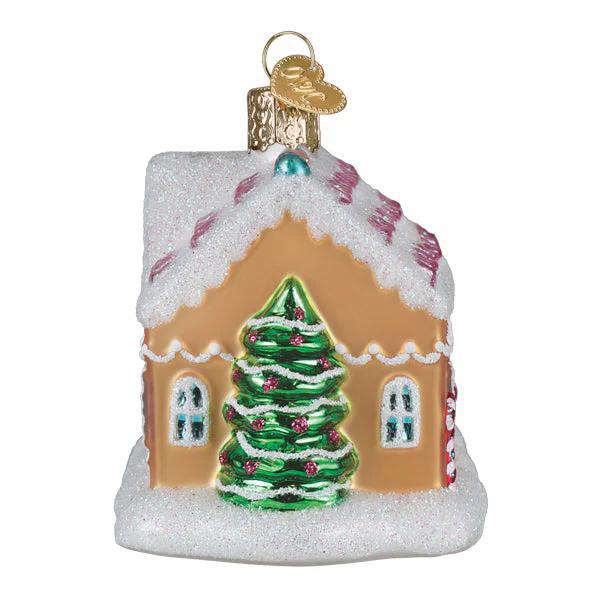 Ornament - Blown Glass - Sugar Coated Cottage