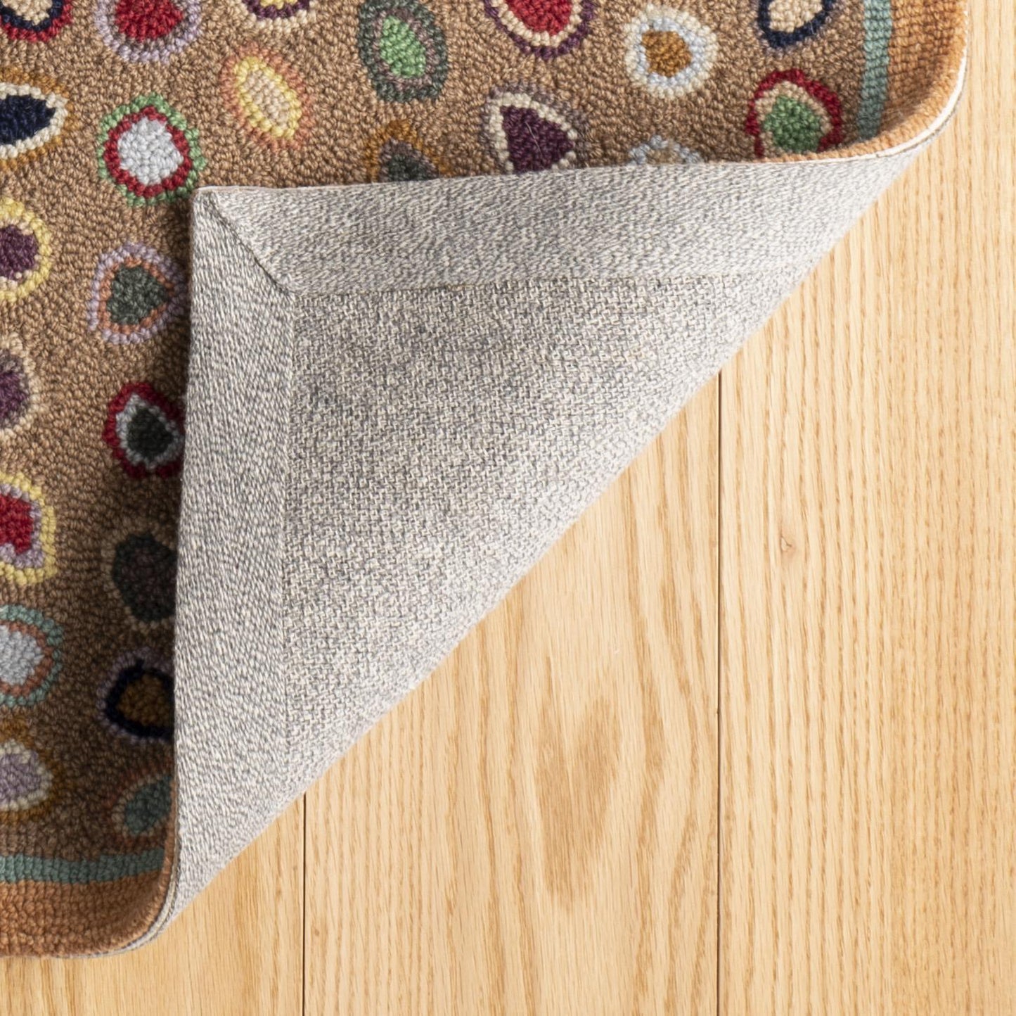 Rug - Micro Hooked Wool - Cat's Paw Brown