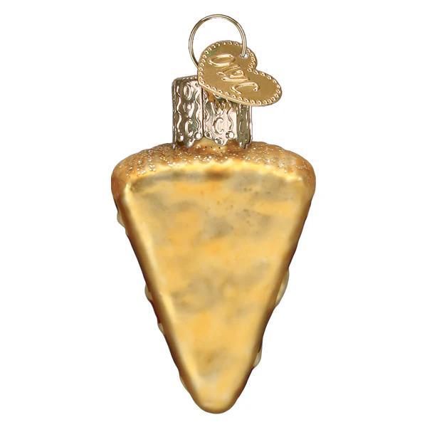 Ornament - Blown Glass - Mini Pizza Slice