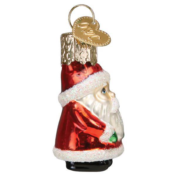 Ornament - Blown Glass - Mini Santa