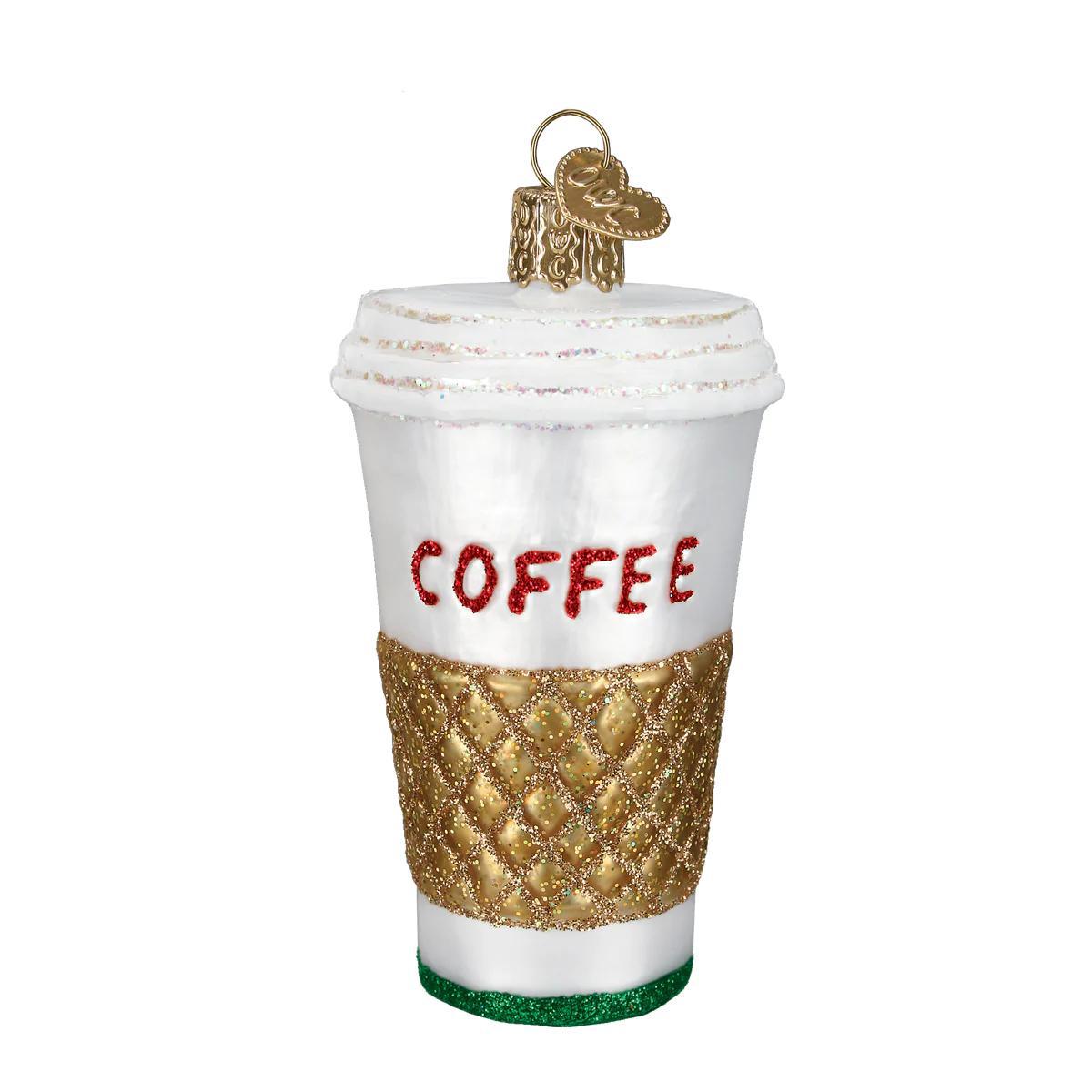 Ornament - Blown Glass - Coffee To Go