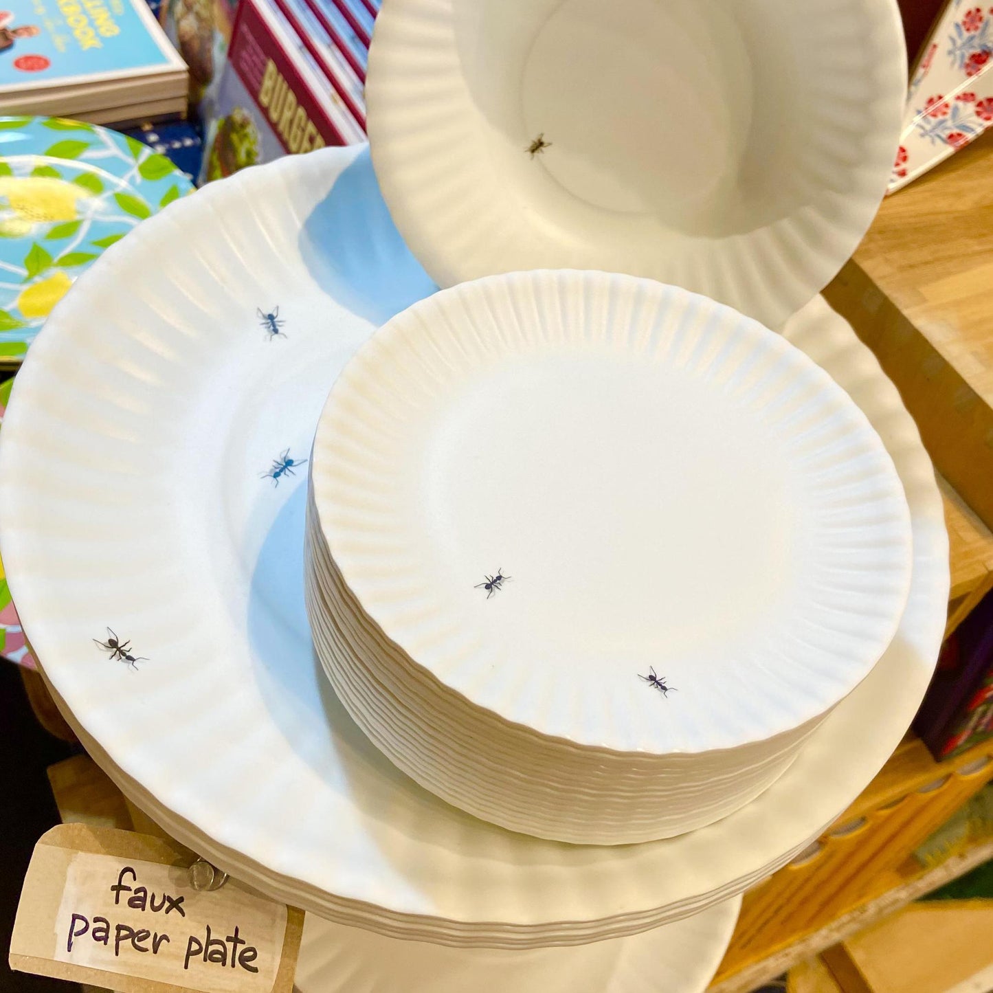 Plate - 6" "Paper Plate" Ants - Melamine