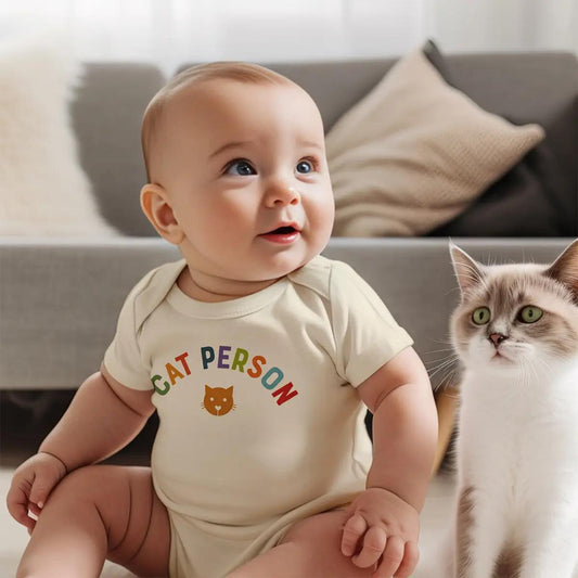 Onesie - Cat Person - 6 to 12 months