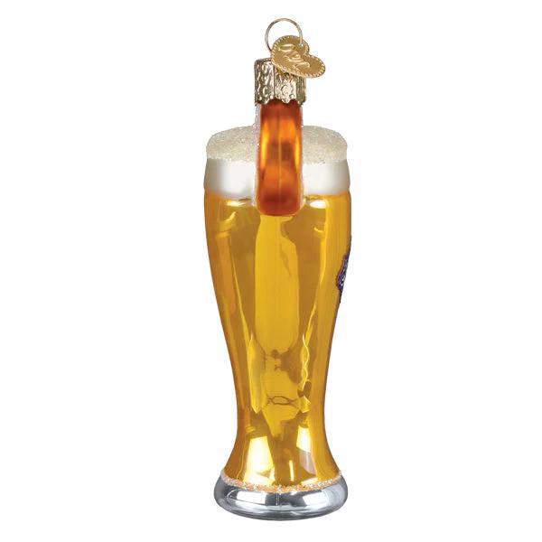 Ornament - Blown Glass - Glass of Blue Moon Beer