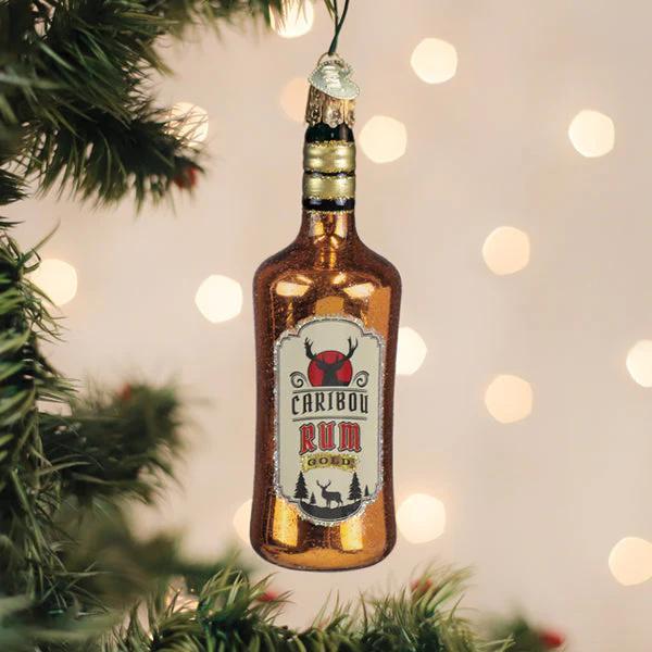Ornament - Blown Glass - Rum Bottle