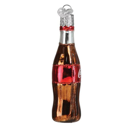 Ornament - Blown Glass - Mini Coca-Cola Bottle