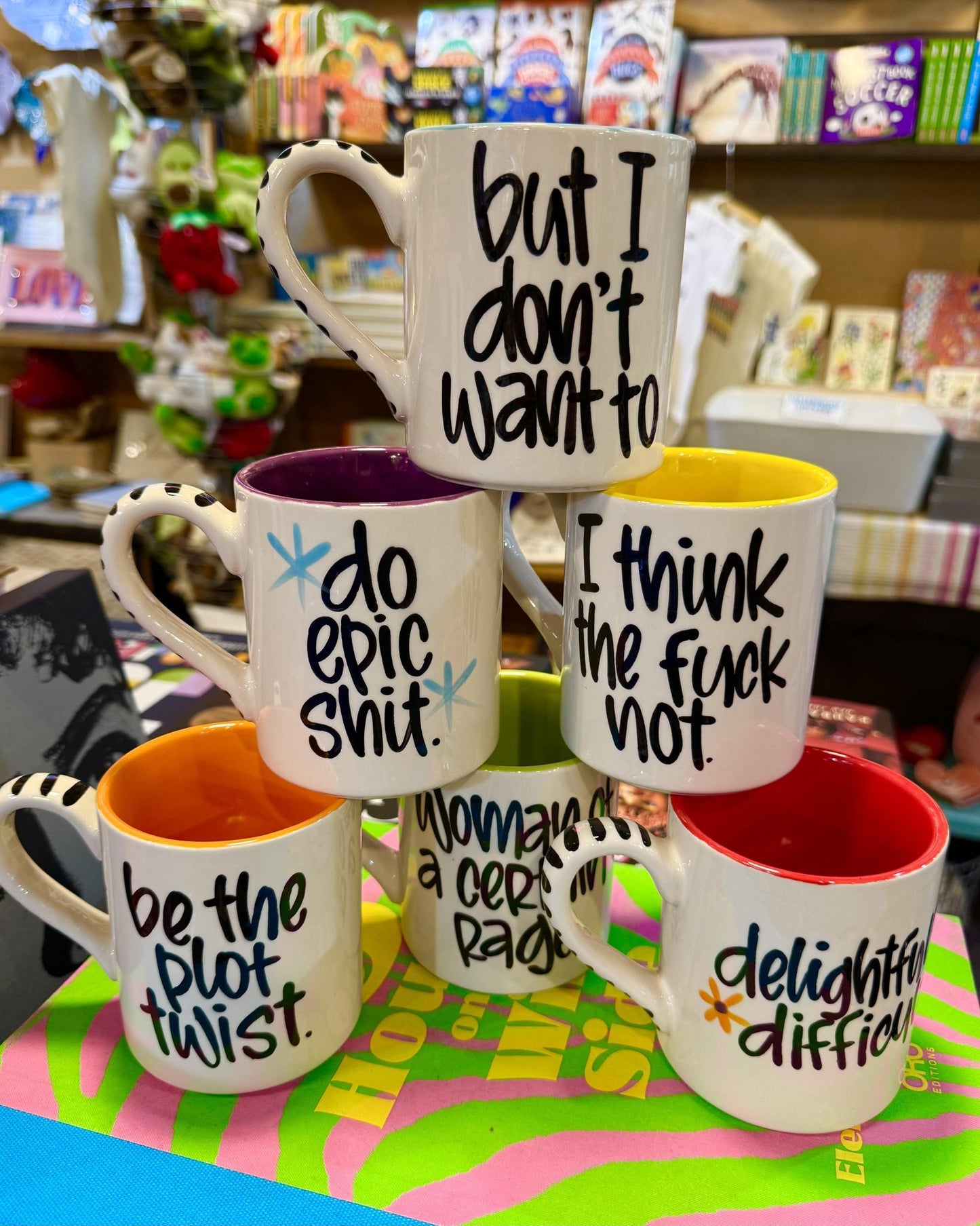 Mug - Playful Quotes - Ceramic - Signed