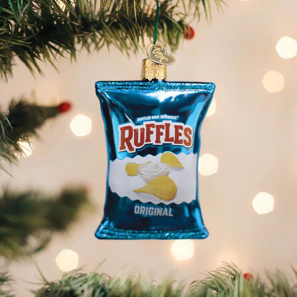 Ornament - Blown Glass - Ruffles Original Chips