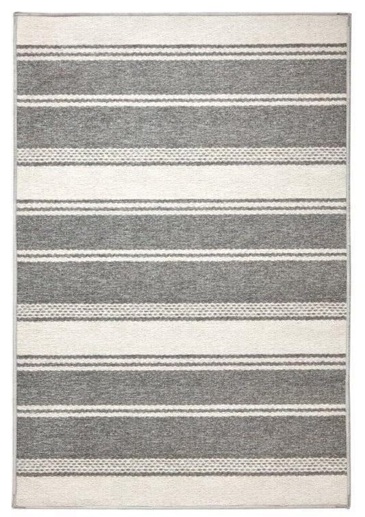 Rug - Machine Washable - Bowman Stripe Grey