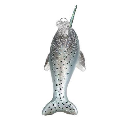 Ornament - Blown Glass - Narwhal