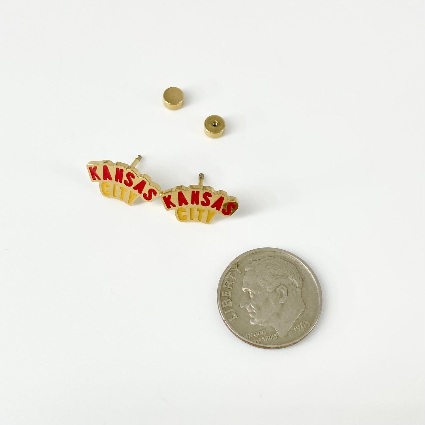 Earrings - Kansas City in Enamel - Studs