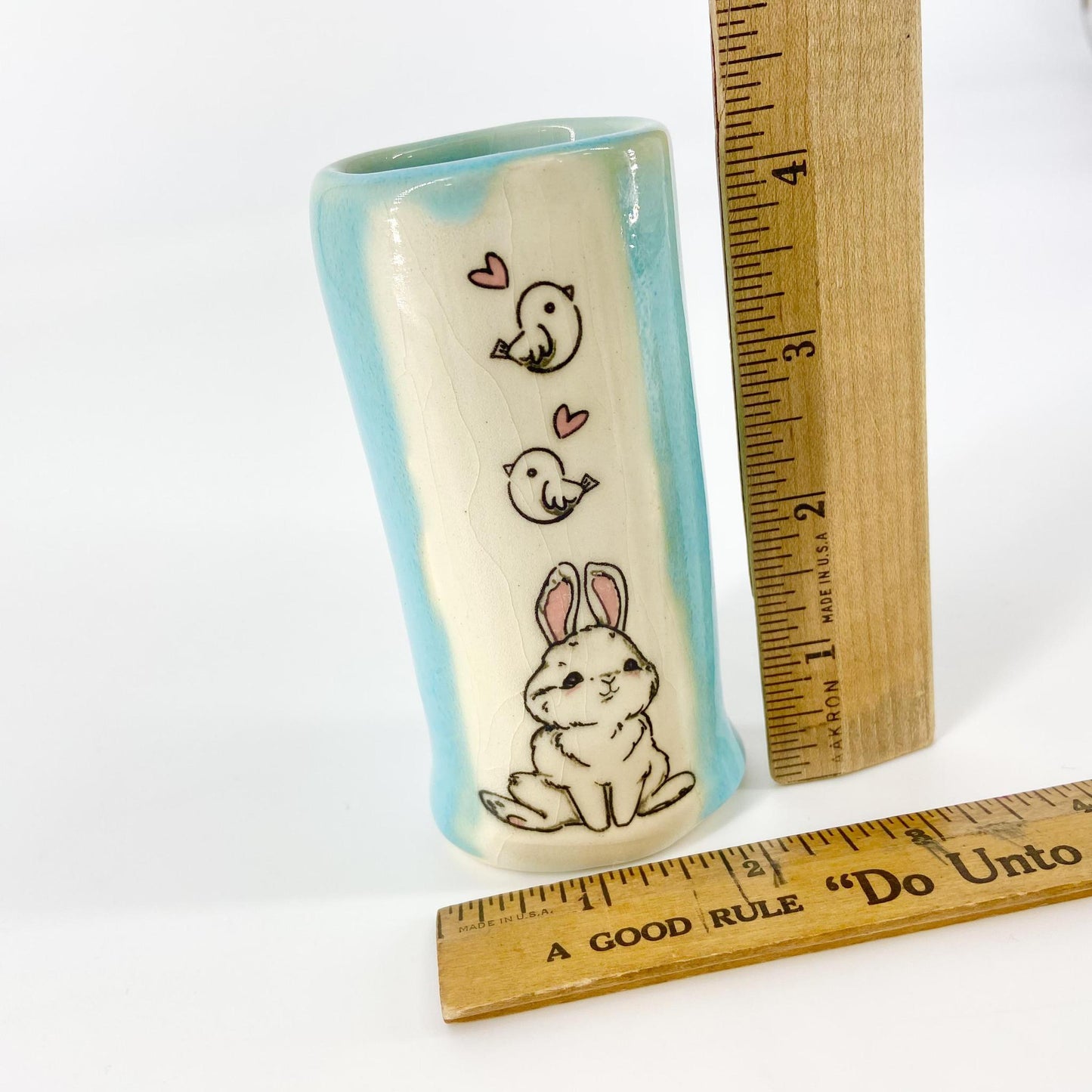 Vase - Bunny - Glazed Ceramic