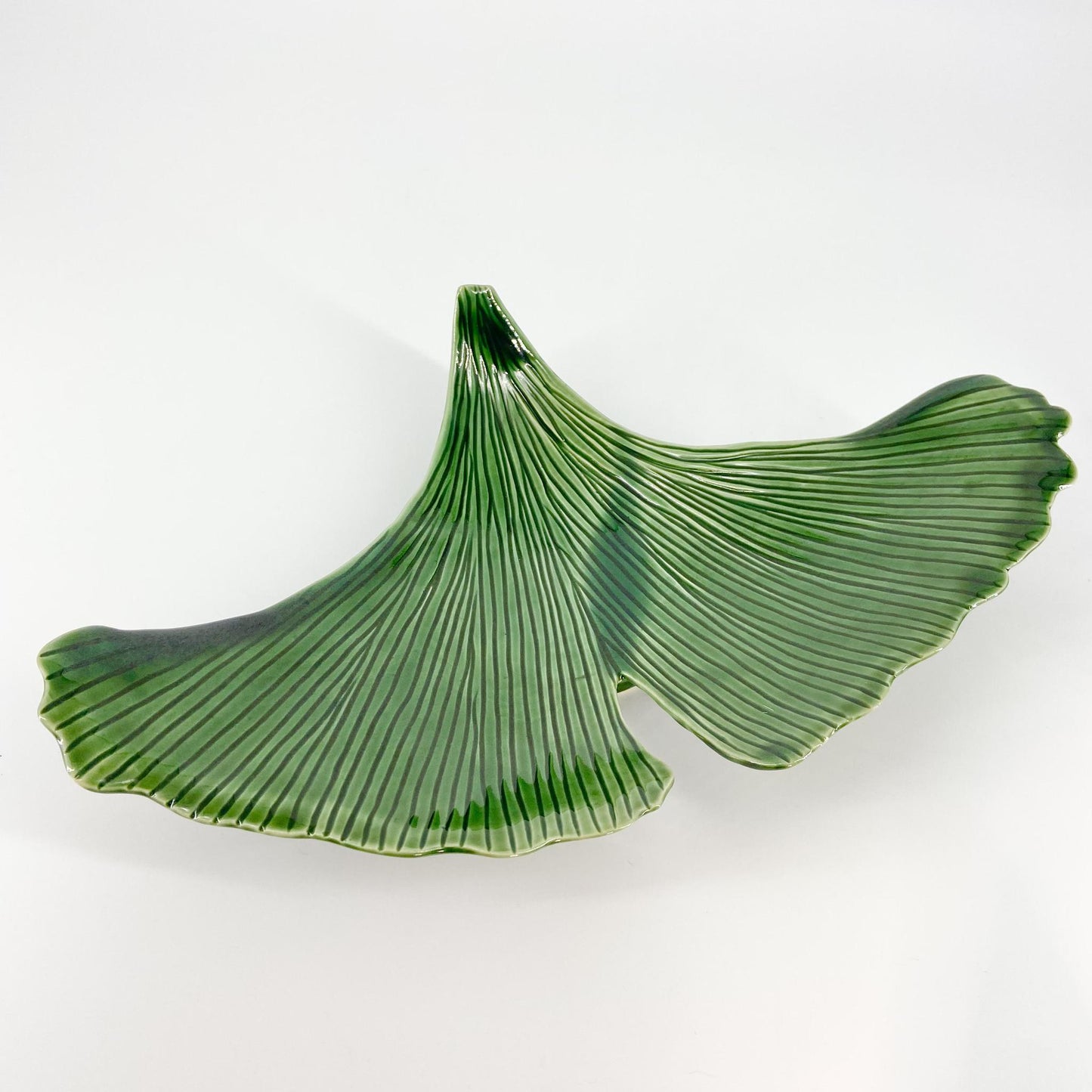 Ceramic Wall Art - Gingko - Green - Medium