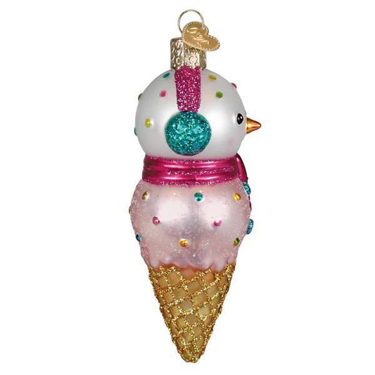 Ornament - Blown Glass - 2026 Snowman