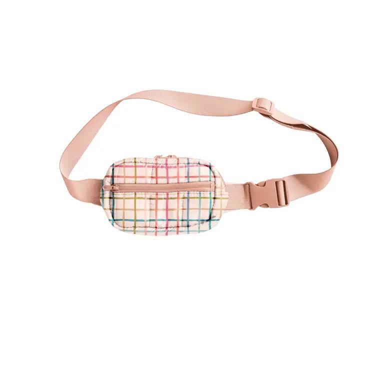 Bag - Puffy Plaid - Fanny Pack - Recycled!