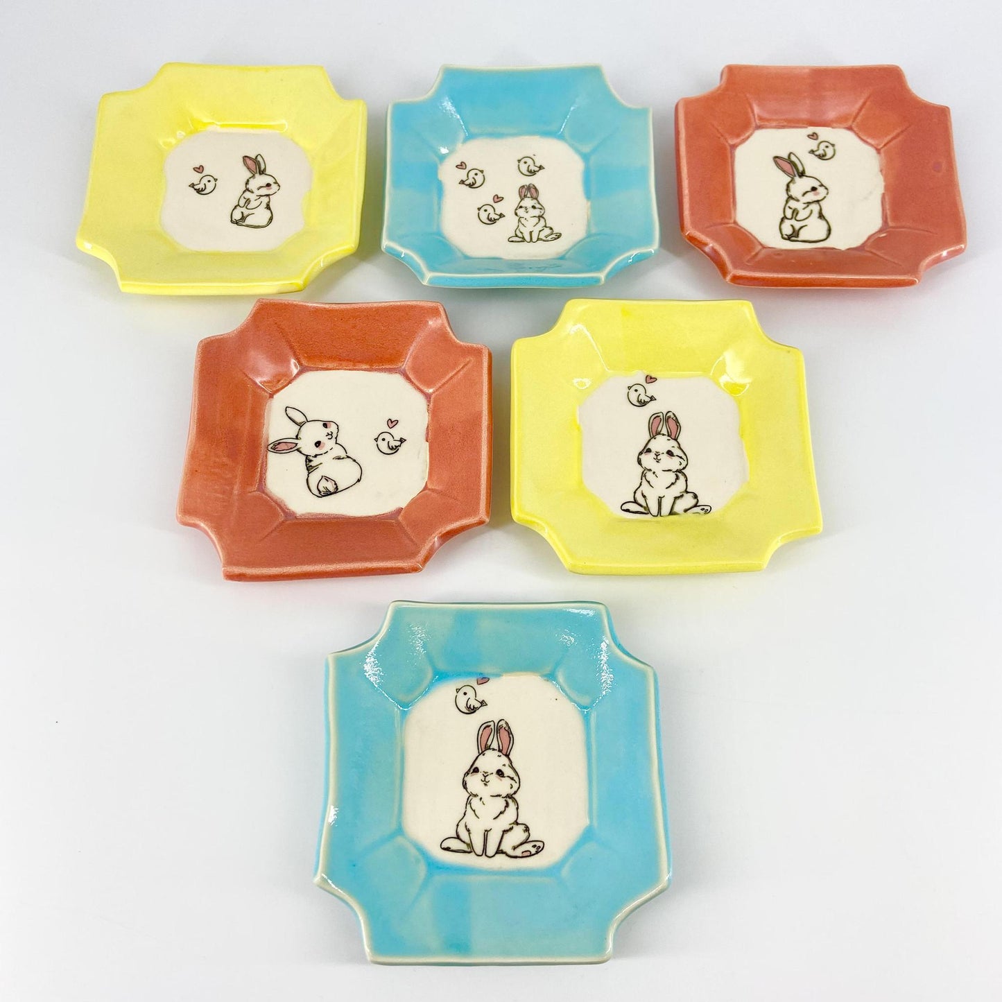 Tray - Bunny - Glazed Ceramic