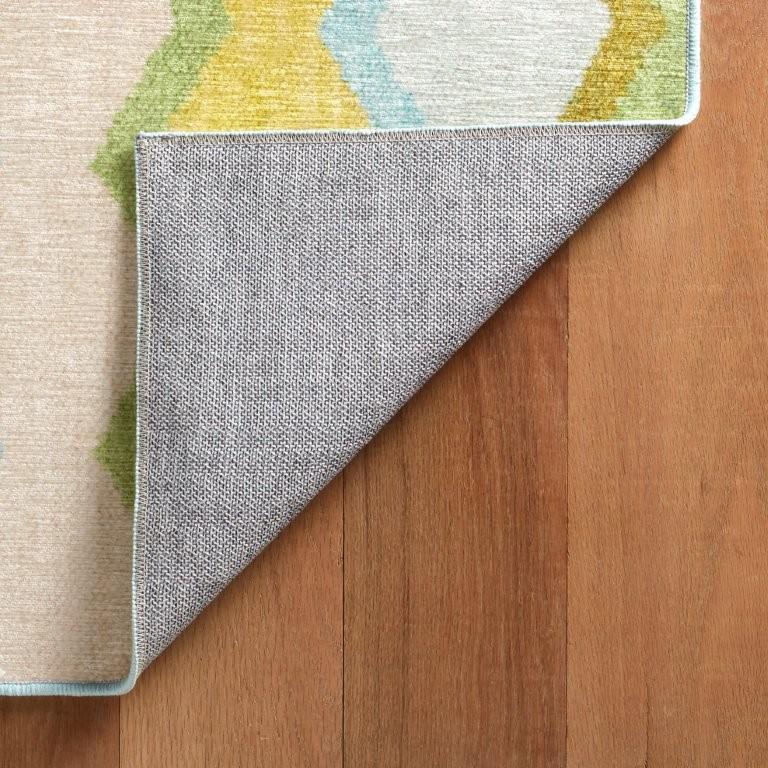 Rug - Machine-Washable - Safety Net Green