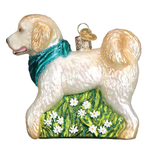 Ornament - Blown Glass - Doodle Dog