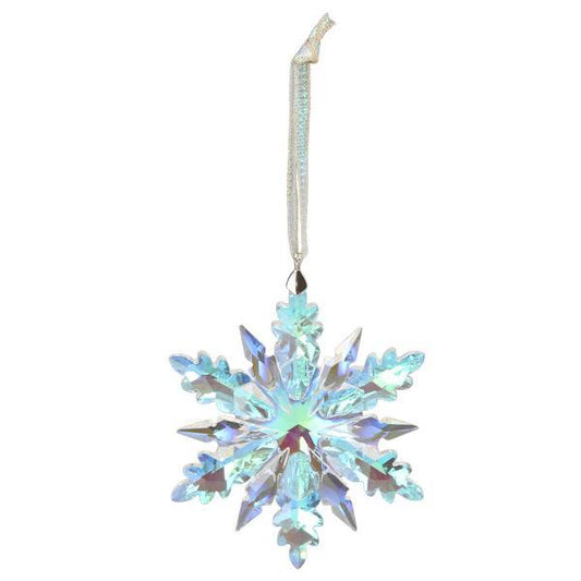 Ornament - Blown Glass - Radiant Crystal Snowflake