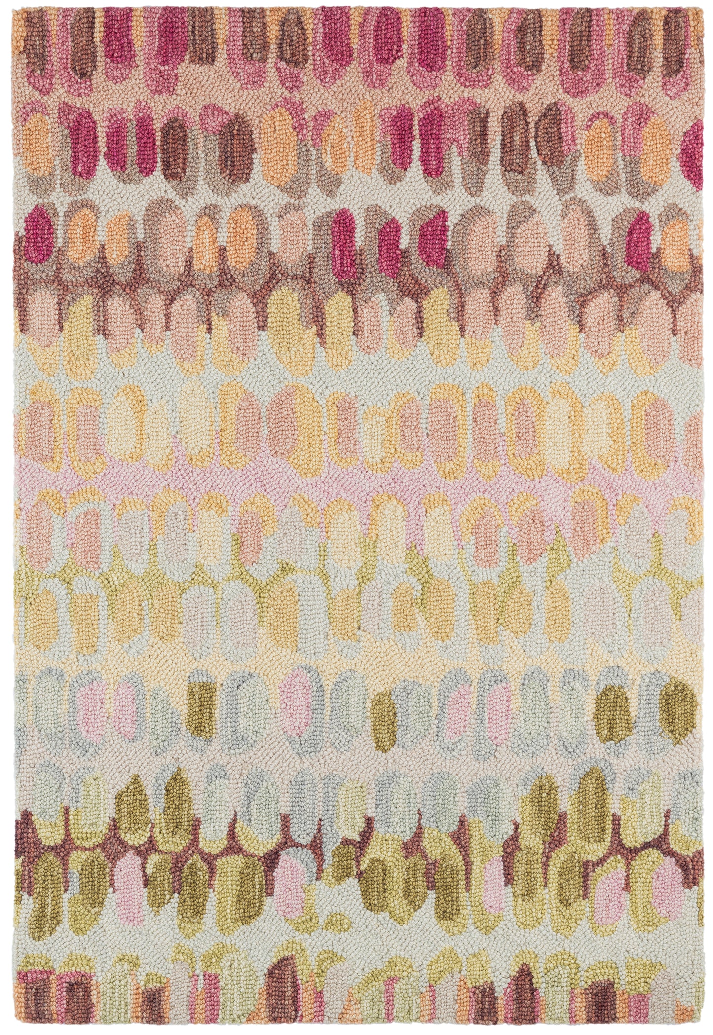 Rug - Micro Hooked Wool - Paint Chip Pastel