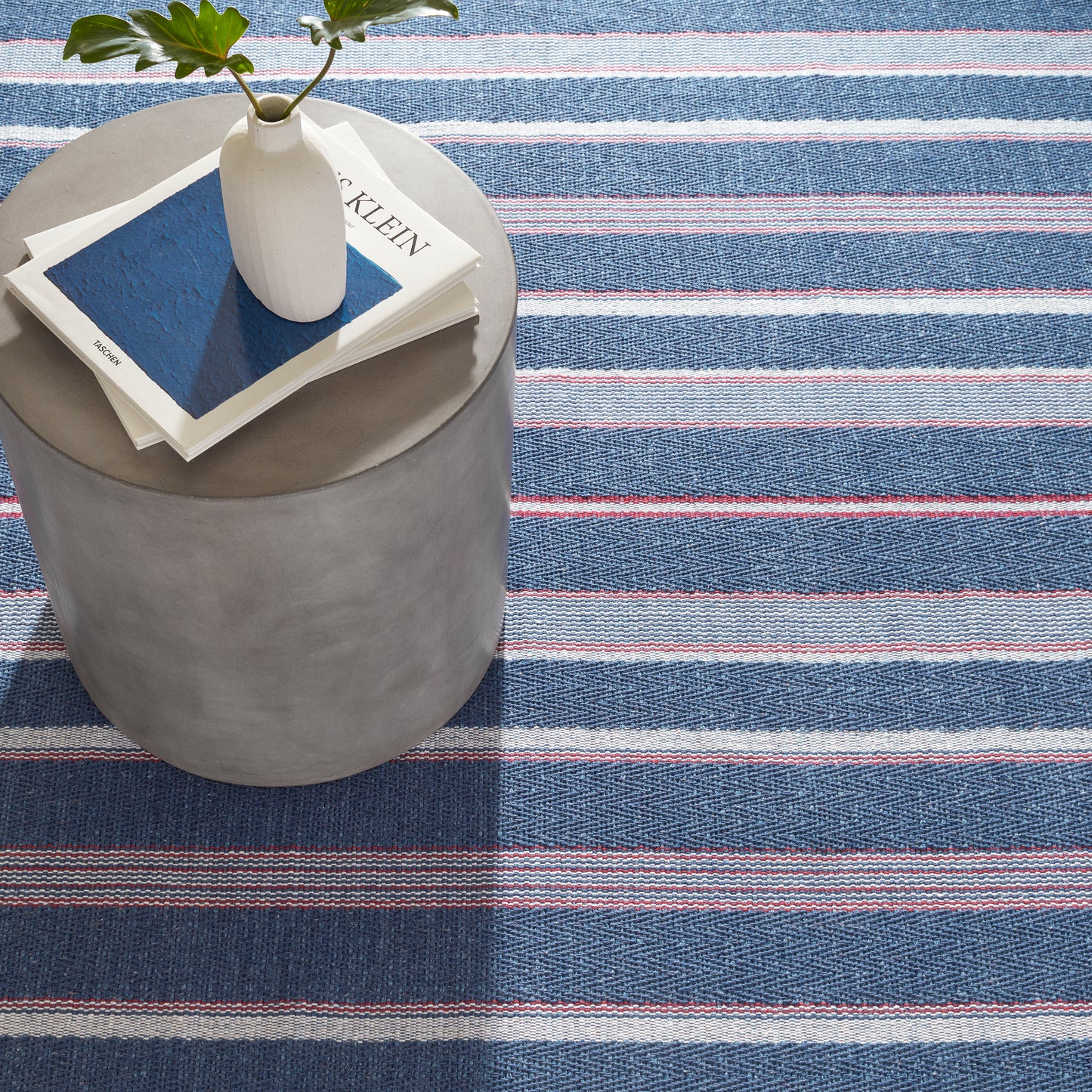 Rug - Woven Cotton - Hillsgrove Stripe Denim