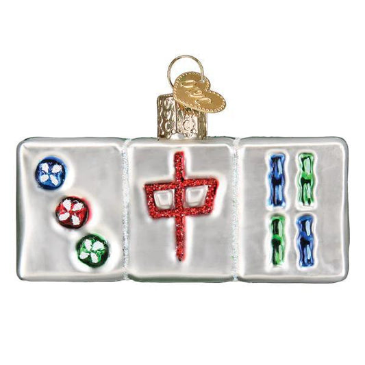 Ornament - Blown Glass - Mahjong