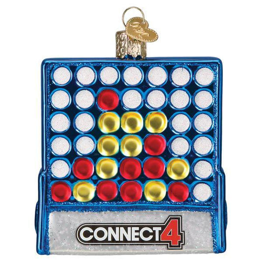 Ornament - Blown Glass - Connect 4