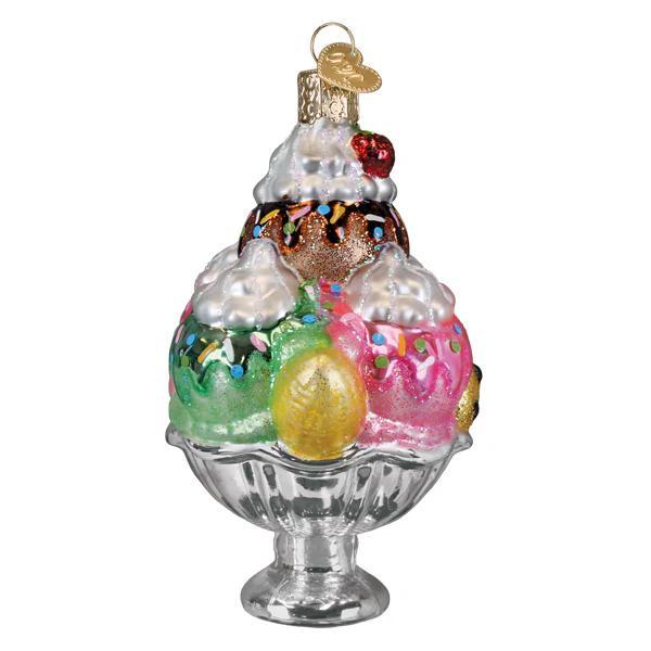 Ornament - Blown Glass - Decadence Delight Sundae