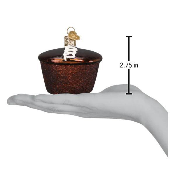 Ornament - Blown Glass - Hostess Cupcake
