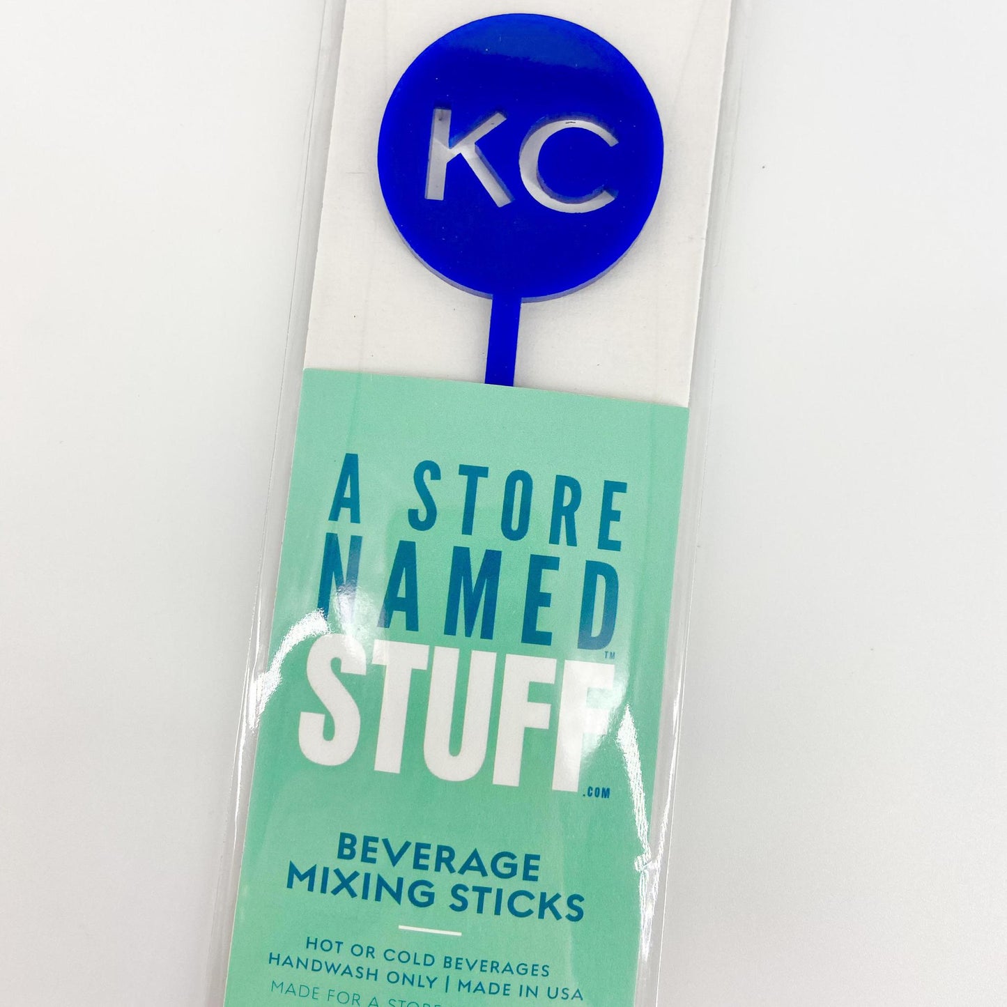 Stirrer - Blue Acrylic Circle - KC